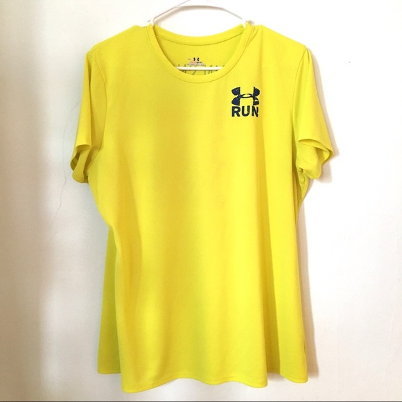 Bright Yellow Under Armour Womans Top - Picture 4 of 8